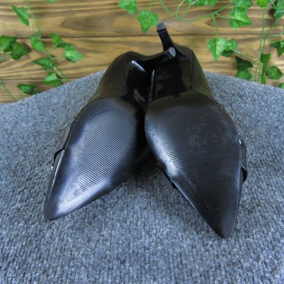 Etienne Aigner Women's Parliment Pump Black Leather Pump 7.5 Medium Gently Used - Picture 5 of 6